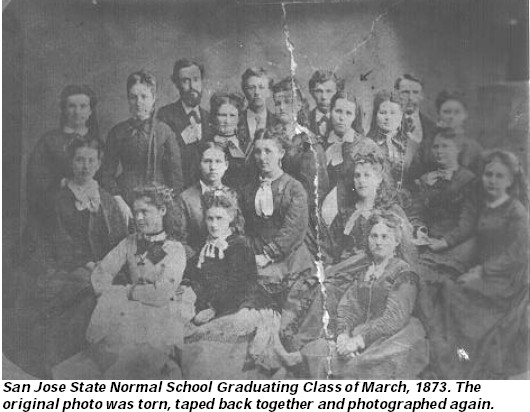 IMAGE:Class of 1873 - State Normal School, San Jose, California