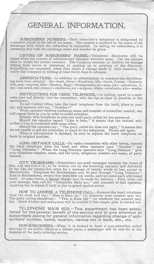 a page from the 1903 San Francisco telephone directory