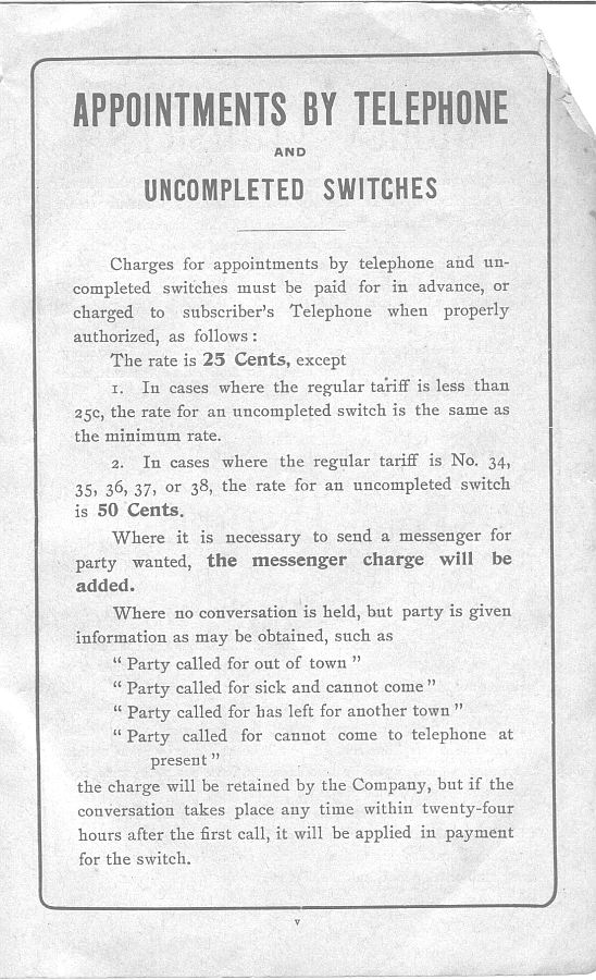 a page from the 1903 San Francisco telephone directory