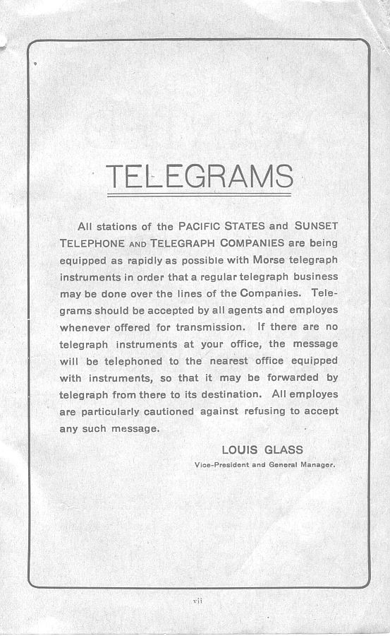 a page from the 1903 San Francisco telephone directory