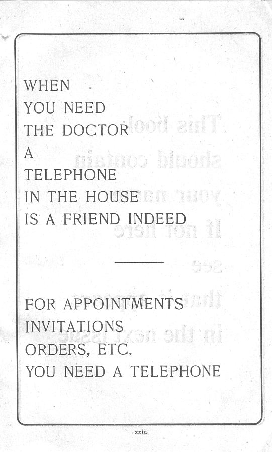 a page from the 1903 San Francisco telephone directory