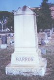 Barron-Stewart-Hall tombstone in Rosedale Cemetery, L.A.