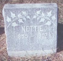 Nettie Stewart Barron tombstone, Rosedale Cemetery, L.A.