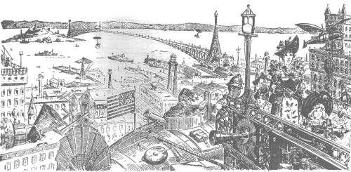 Drawing: A View of San Francisco in the Year 1929