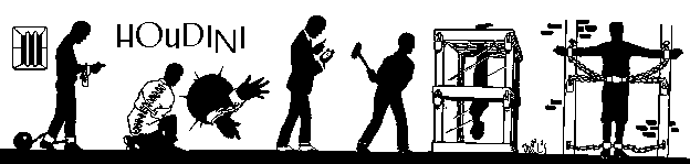 Houdini drawing, SF Chronicle, 25 Mar 1923