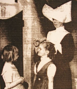 Sister Yvonne, Marina and Linda at St. Joseph's, San Francisco, 1962